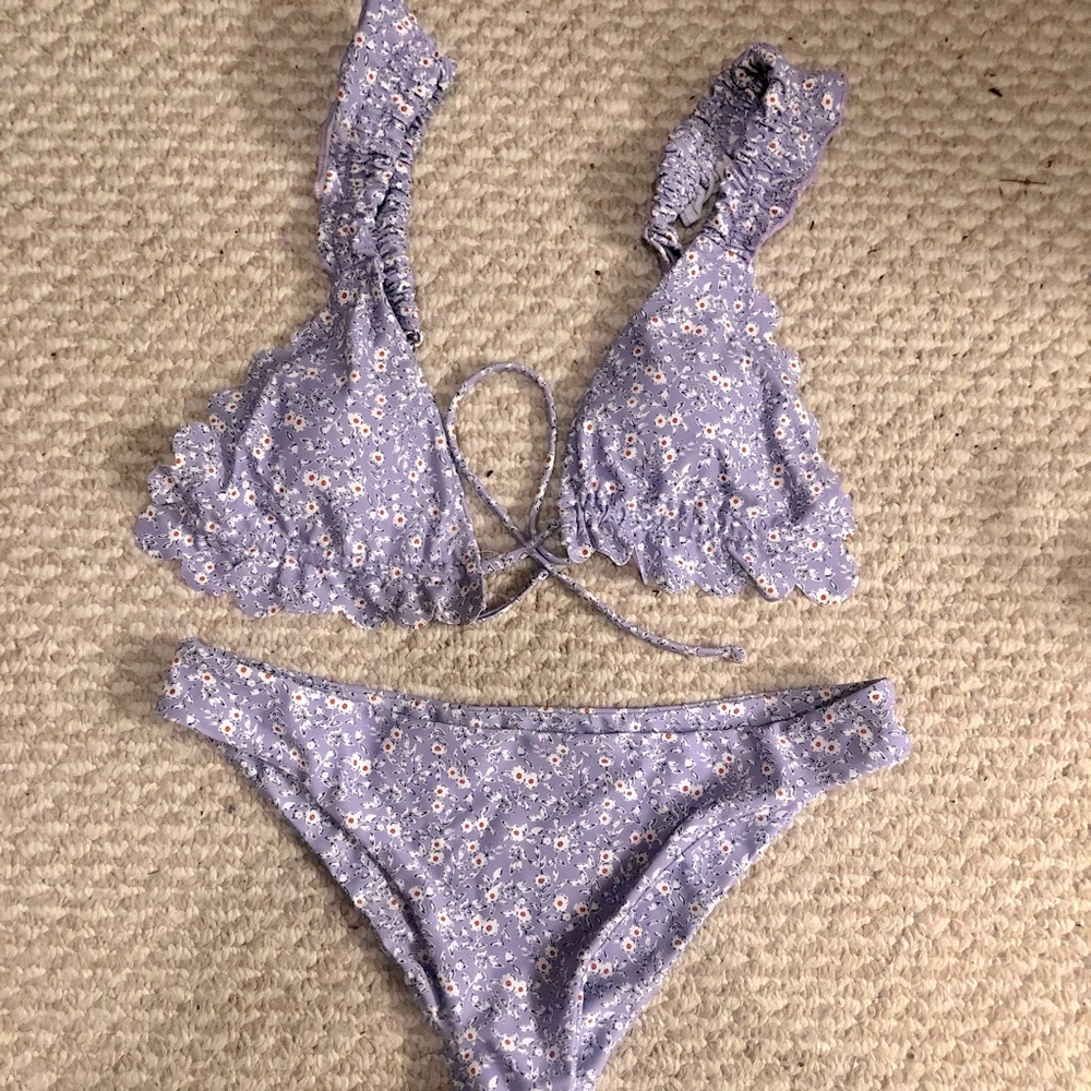 Lavender Strappy Bikini